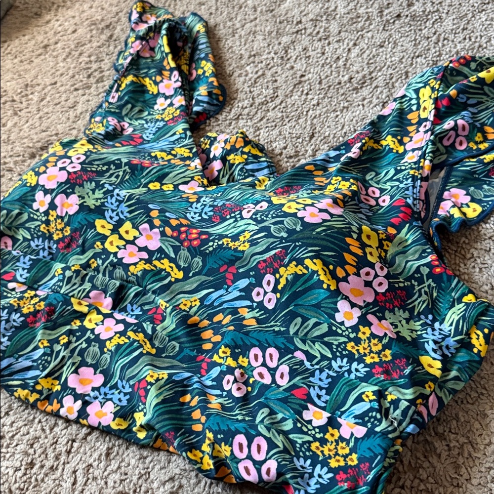 Rifle Paper Co. x Summersalt The Ruffle Backflip Size 22 - Picture 5 of 5